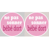 ne pas sonner bébé dort fille