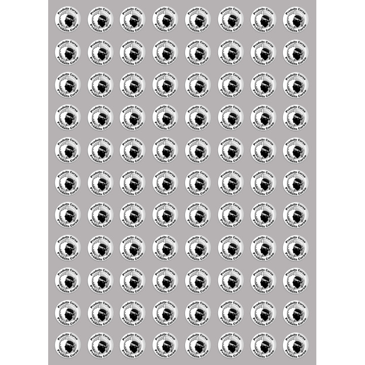 Stickers / autocollants série Produits corse carte