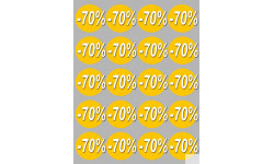 Autocollants : Stickers / autocollants Ronds 70% 4