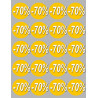 Autocollants : Stickers / autocollants Ronds 70% 4