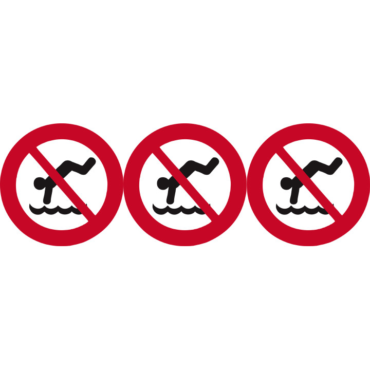 pictogramme interdit de plonger