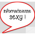 stickers / autocollant coiffeuse prise de tête
