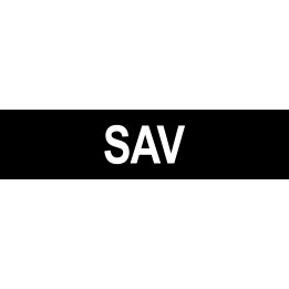 Autocollant local SAV noir