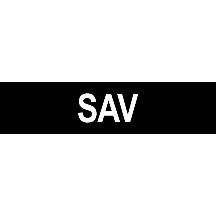 Autocollant local SAV noir