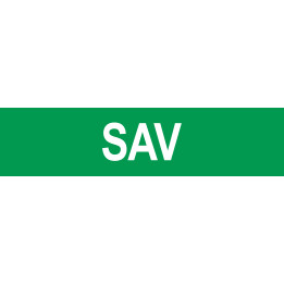 sticker autocollant local SAV vert
