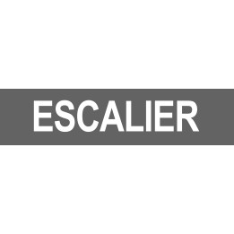 Autocollant local ESCALIER gris