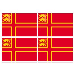 drapeau Normand avec Lions