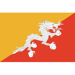 drapeau officiel Bhutan 