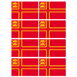 drapeau Normand avec Lions