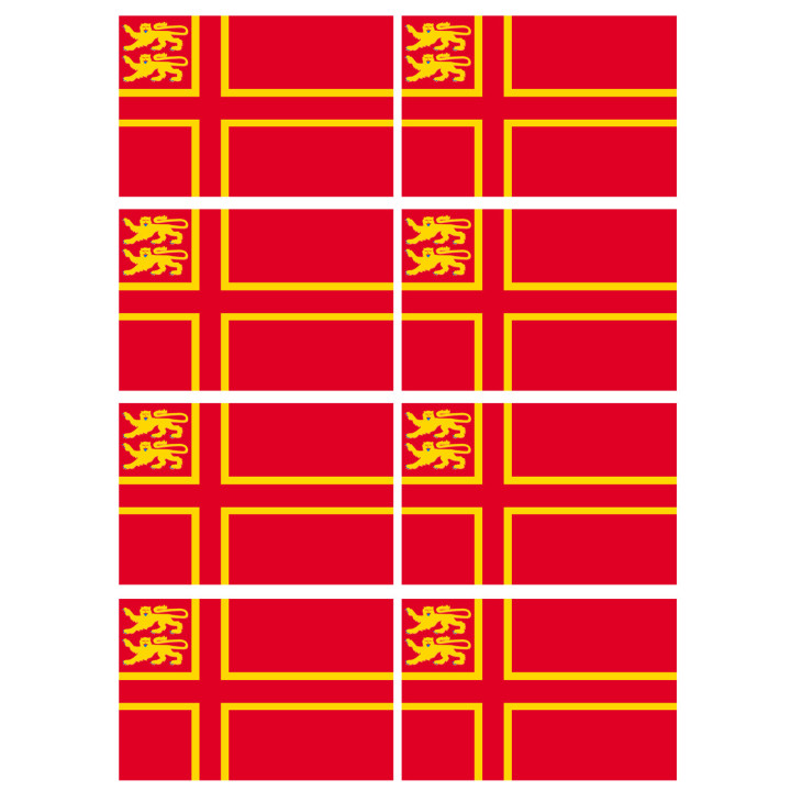 drapeau Normand avec Lions