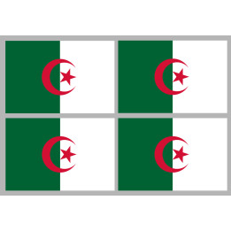 Stickers / autocollants drapeau algérien 2