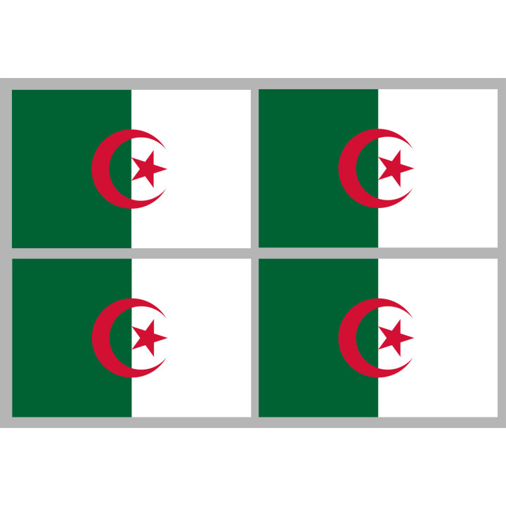 Stickers / autocollants drapeau algérien 2
