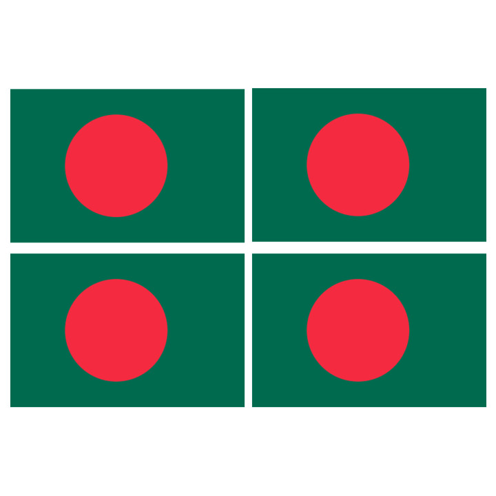 Stickers / autocollants drapeau Bangladesh 2