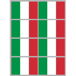 Stickers / autocollants drapeau Italie