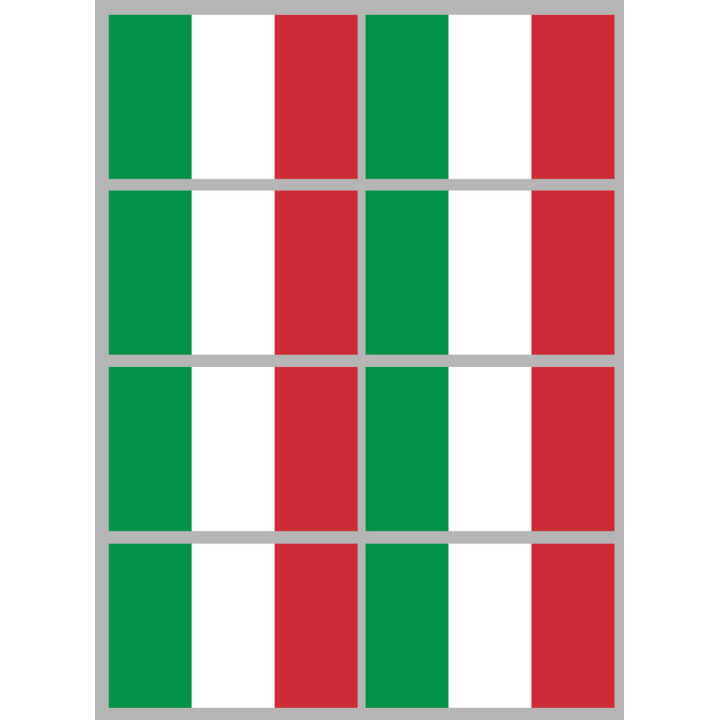 Stickers / autocollants drapeau Italie