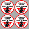 véhicule sous alarme