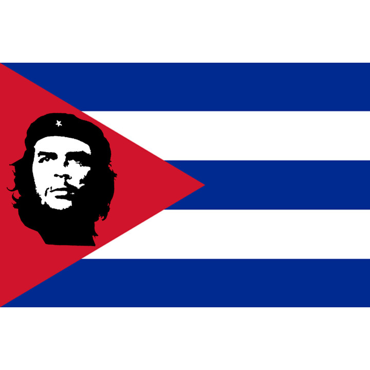 drapeau Cuba avec le che