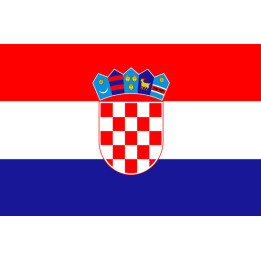 Drapeau Croatie - 19.5x13 cm - Sticker/autocollant