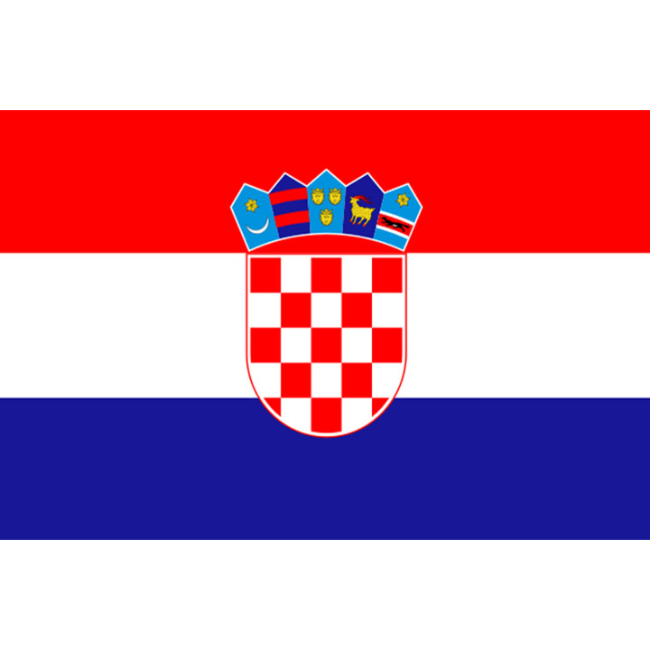 Drapeau Croatie - 19.5x13 cm - Sticker/autocollant