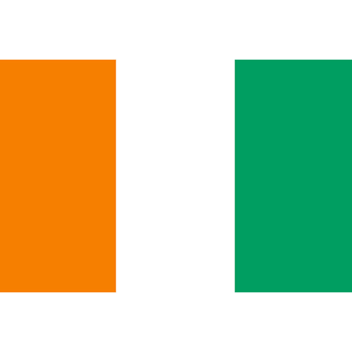 Drapeau Côte d'Ivoire - 19.5 x 13 cm - Sticker/autocollant