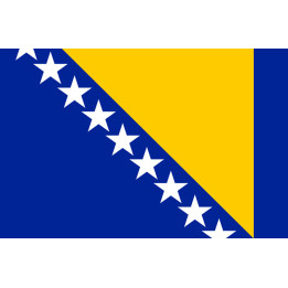 Drapeau Bosnie-Herzegovine - 15x10cm - Sticker/autocollant