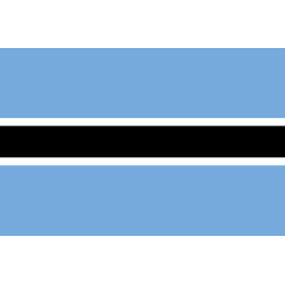 Drapeau Botswana - 20x13cm - Sticker/autocollant