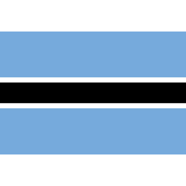 Drapeau Botswana - 5x3.3cm - Sticker/autocollant