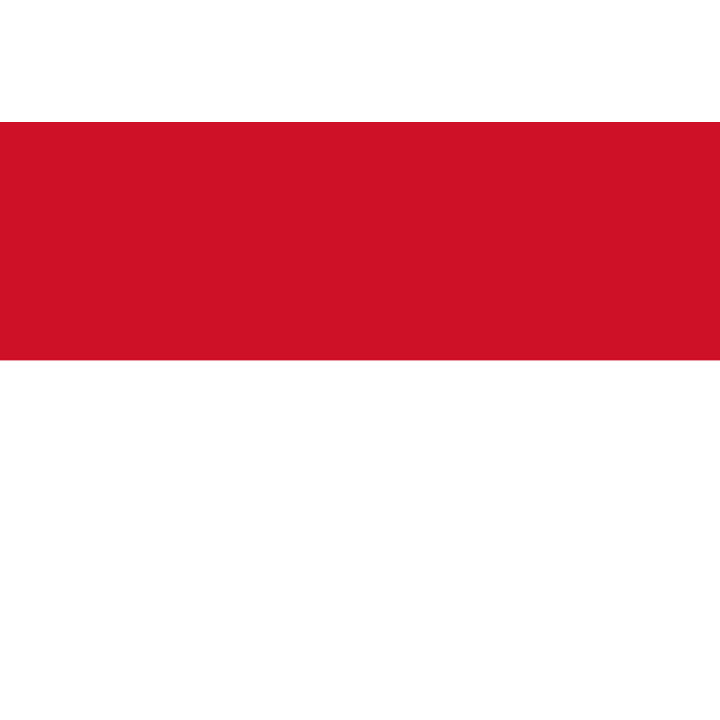 Drapeau Monaco - 15x10cm - Sticker/autocollant