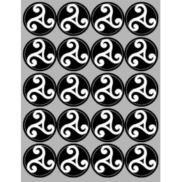 Triskèle / Triskel de Bretagne (20 fois 5cm)