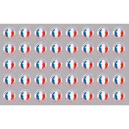 Fabrication Française (40 fois 2cm) - Sticker/autocollant