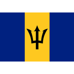 Sticker: Drapeau Barbade - 19.5x13 cm