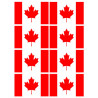 Sticker: Drapeau Canada (8 fois 9.5x6.3cm)