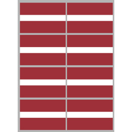 Drapeau Lettonie (8 fois 9,5x6.3cm) - Sticker/autocollant