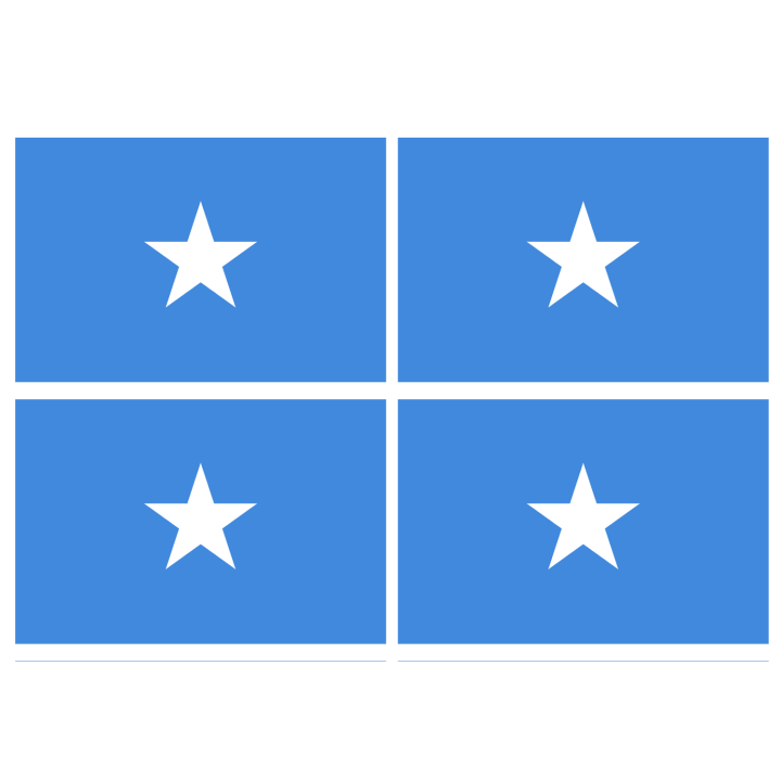 Drapeau Somalie (4 stickers - 9.5 x 6.3 cm) - Sticker/autocollant