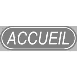 Accueil gris (19x6cm) - Sticker/autocollant