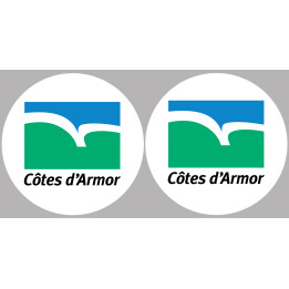 Côtes-d'Armor (2 fois 10cm) - Sticker/autocollant