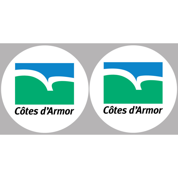 Côtes-d'Armor (2 fois 10cm) - Sticker/autocollant