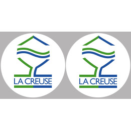 la Creuse  (2fois 10cm) - Sticker/autocollant