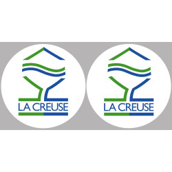 la Creuse  (2fois 10cm) - Sticker/autocollant