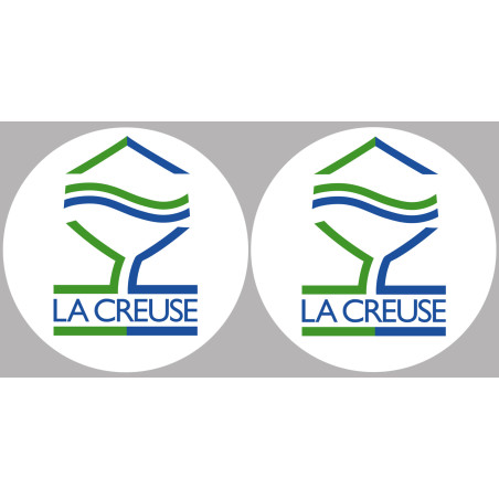 la Creuse  (2fois 10cm) - Sticker/autocollant