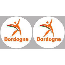 Dordogne (2fois 10cm) - Sticker/autocollant