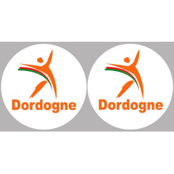 Dordogne (2fois 10cm) - Sticker/autocollant