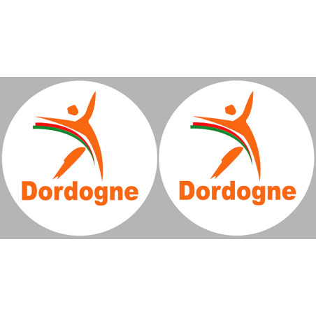 Dordogne (2fois 10cm) - Sticker/autocollant