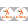 Dordogne (2fois 10cm) - Sticker/autocollant