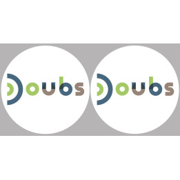 Doubs (2fois 10cm) - Sticker/autocollant