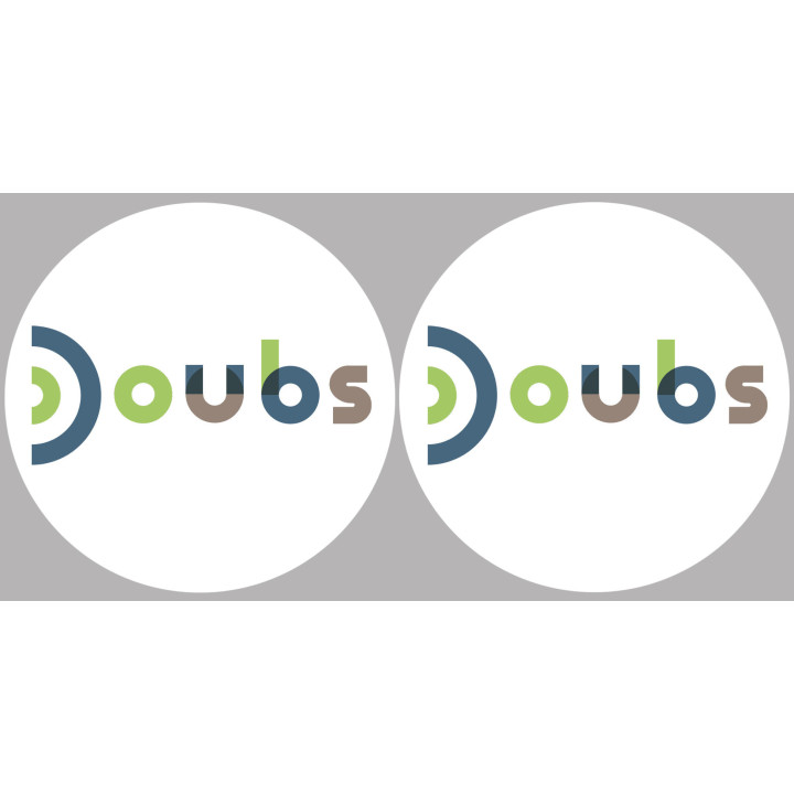 Doubs (2fois 10cm) - Sticker/autocollant