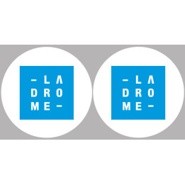 la Drôme (2fois 10cm) - Sticker/autocollant