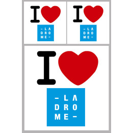 la Drôme (1fois 10cm / 2 fois 5cm) - Sticker/autocollant