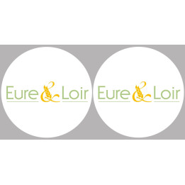 l'Eure et Loir (2fois 10cm) - Sticker/autocollant
