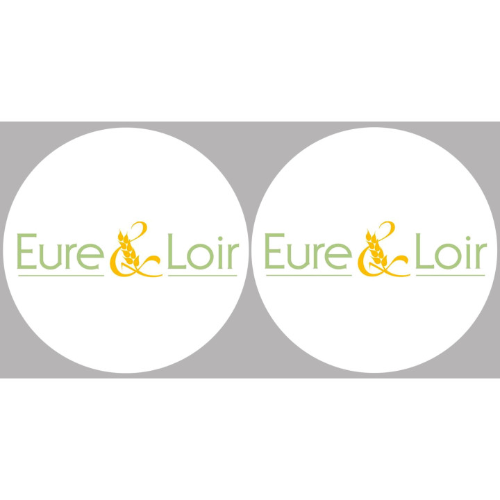 l'Eure et Loir (2fois 10cm) - Sticker/autocollant